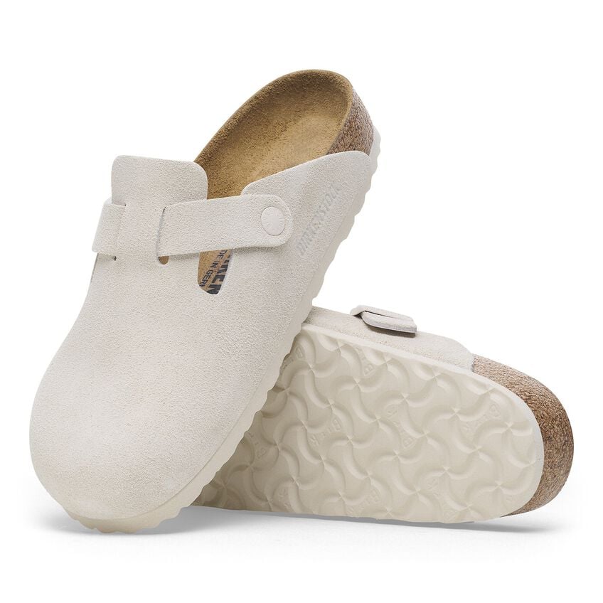 BIRKENSTOCK® BOSTON CORK CLOGS OFF-WHITE