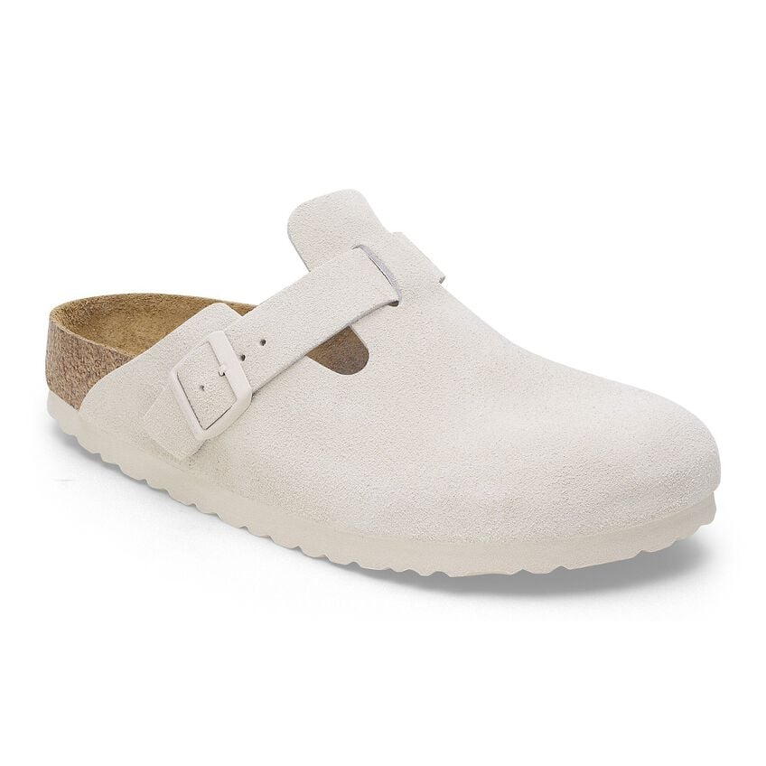 BIRKENSTOCK® BOSTON CORK CLOGS OFF-WHITE