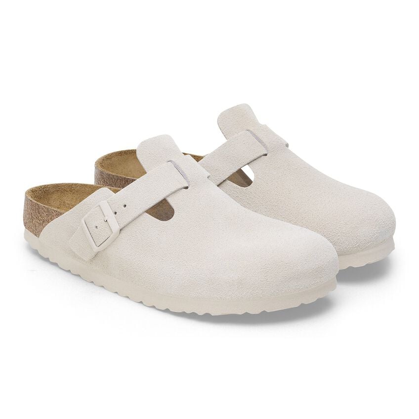 BIRKENSTOCK® BOSTON CORK CLOGS OFF-WHITE