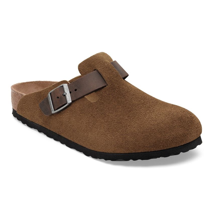 BIRKENSTOCK® BOSTON CORK CLOGS DARK TEA