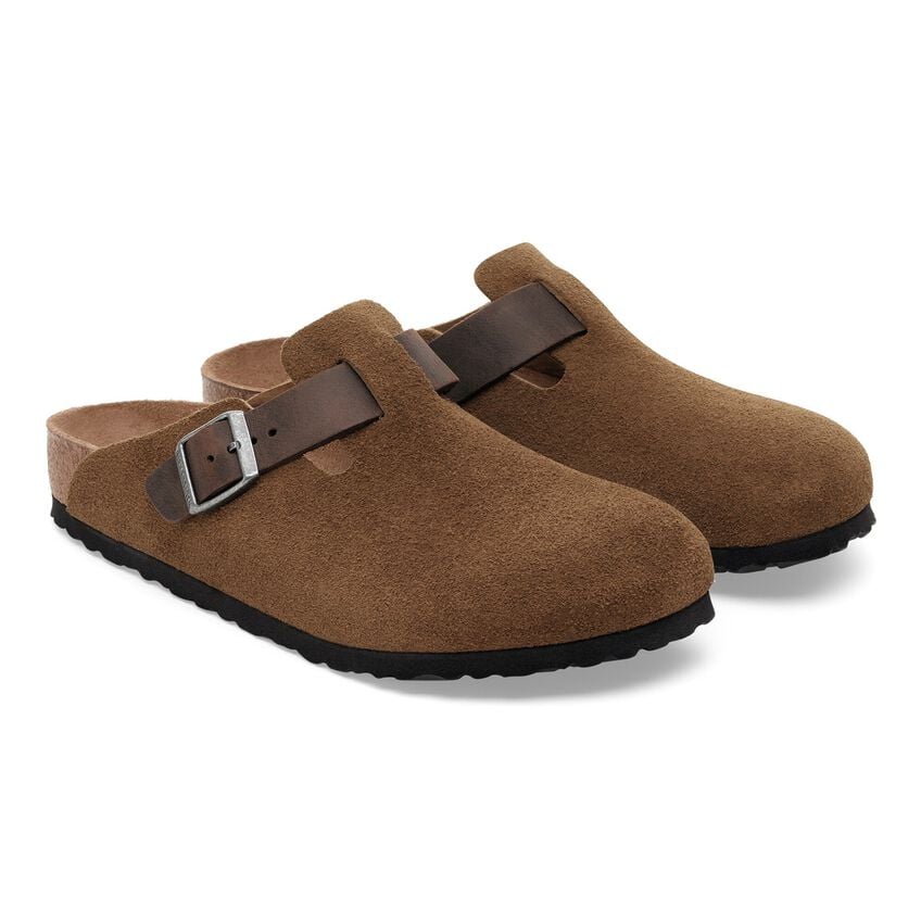 BIRKENSTOCK® BOSTON CORK CLOGS DARK TEA