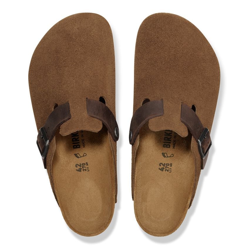BIRKENSTOCK® BOSTON CORK CLOGS DARK TEA