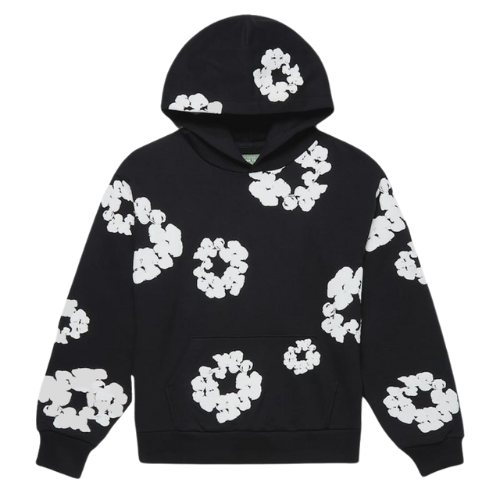DENIM TEARS TRACK HOODIE BLACK