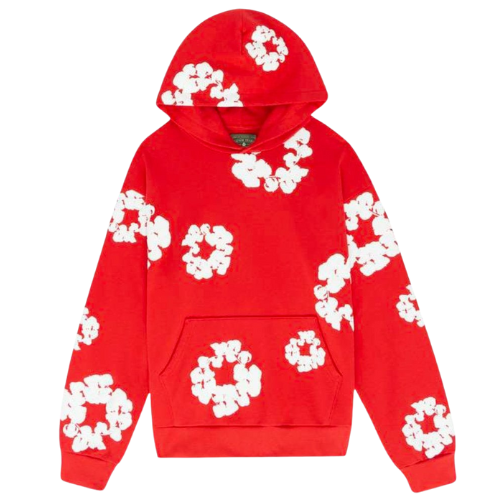 DENIM TEARS TRACK HOODIE RED