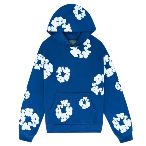 DENIM TEARS TRACK HOODIE BLUE