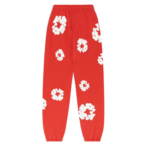 DENIM TEARS TRACK PANTS RED