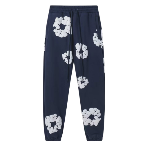 DENIM TEARS TRACK PANTS NAVY BLUE