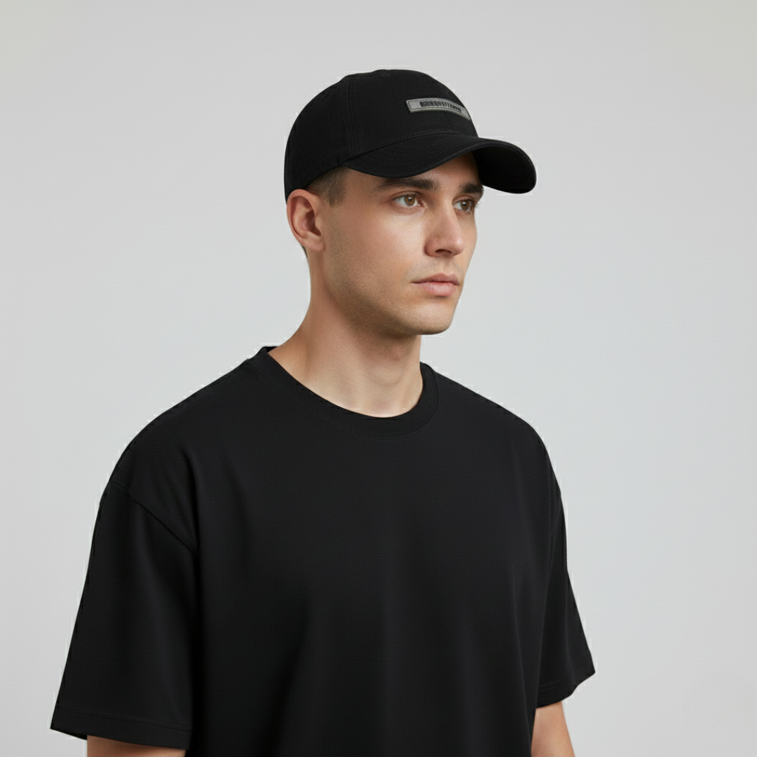 ESSENTIALS PLAIN CAP BLACK