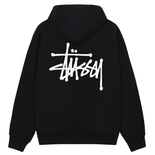 STÜSSY BASIC HOODIE BLACK
