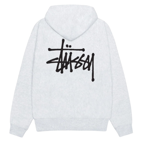 STÜSSY BASIC HOODIE GRAY HEATHER
