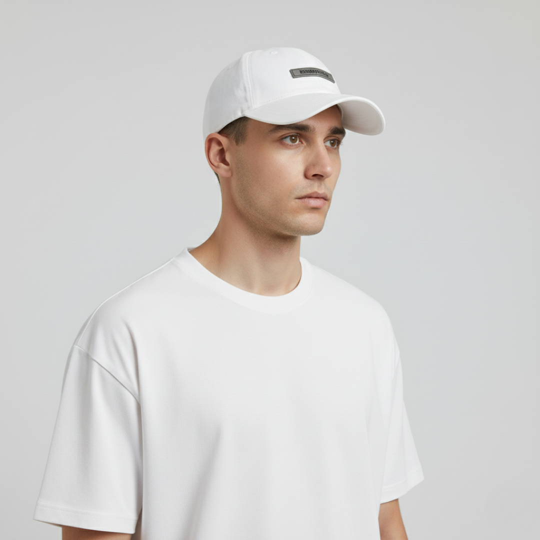 ESSENTIALS PLAIN CAP WHITE