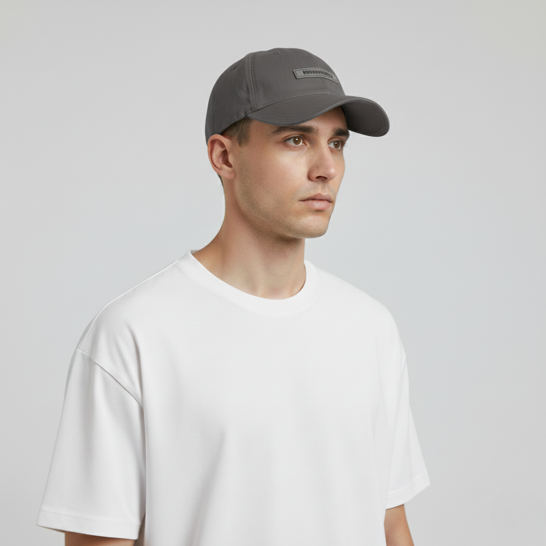 ESSENTIALS PLAIN CAP DARK GRAY
