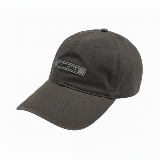 ESSENTIALS PLAIN CAP DARK GRAY