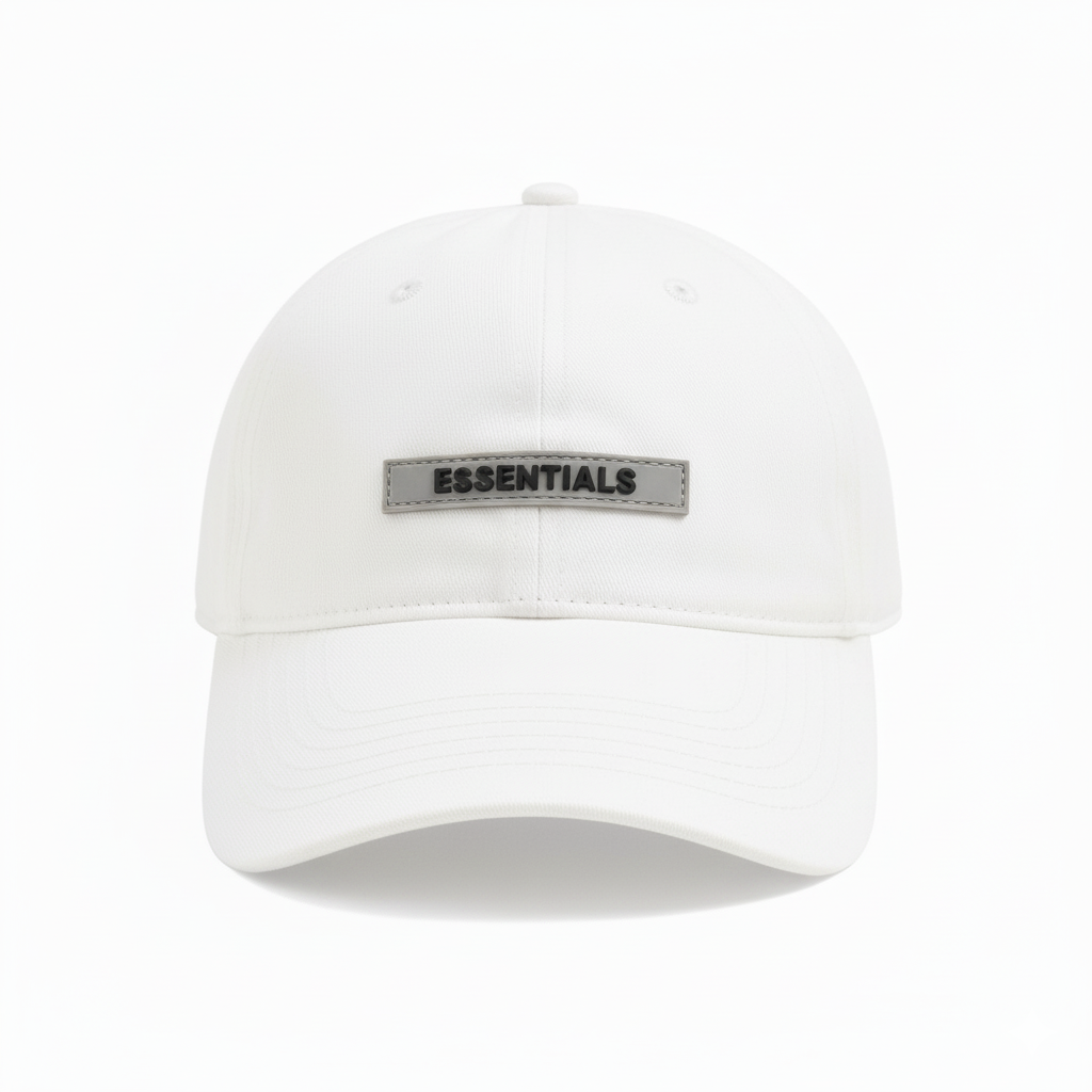 ESSENTIALS PLAIN CAP WHITE