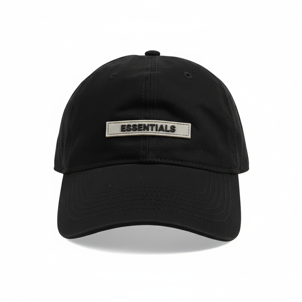 ESSENTIALS PLAIN CAP BLACK