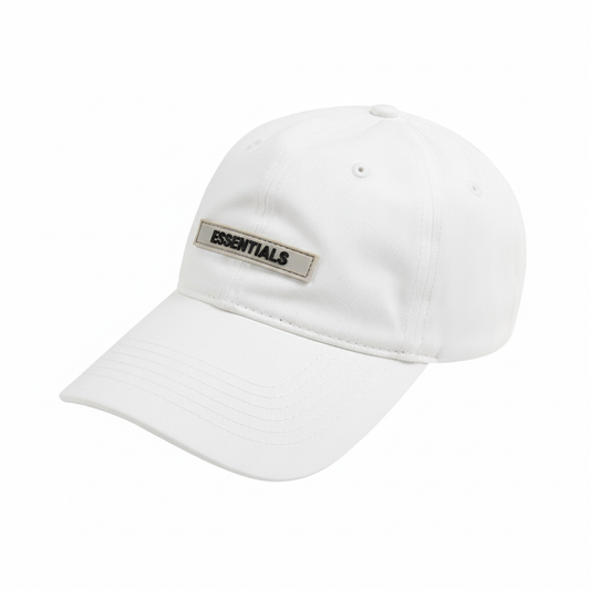 ESSENTIALS PLAIN CAP WHITE