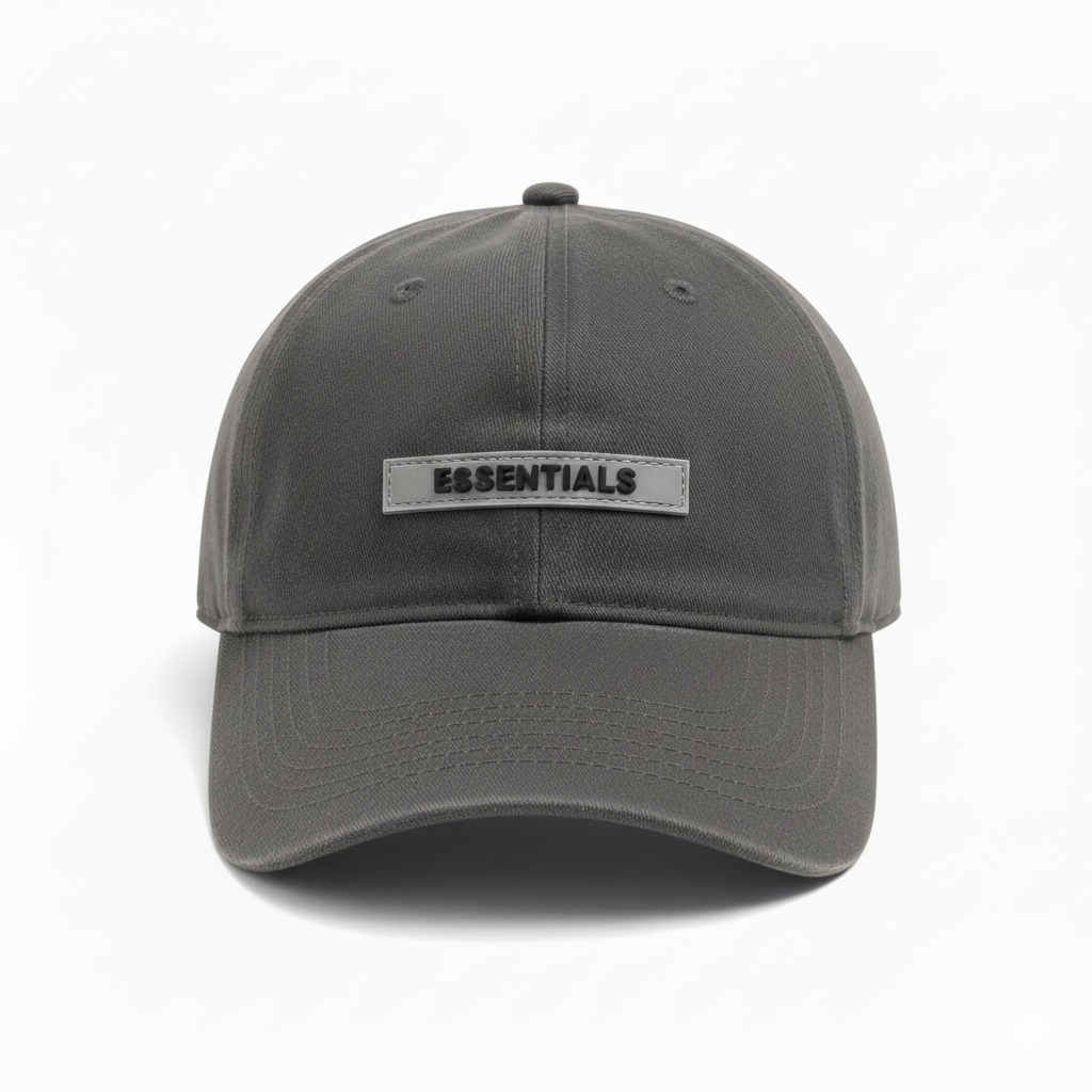 ESSENTIALS PLAIN CAP DARK GRAY