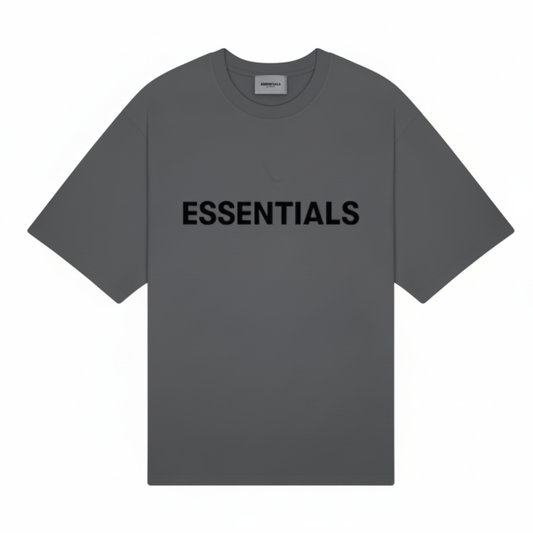 ESSENTIALS BASIC TEE DARK GRAY