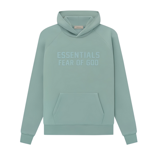 Essentials Fear of God Hoodie Blue Green