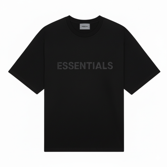 ESSENTIALS BASIC TEE JET BLACK