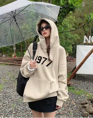 Essentials 1977 Hoodie Khaki